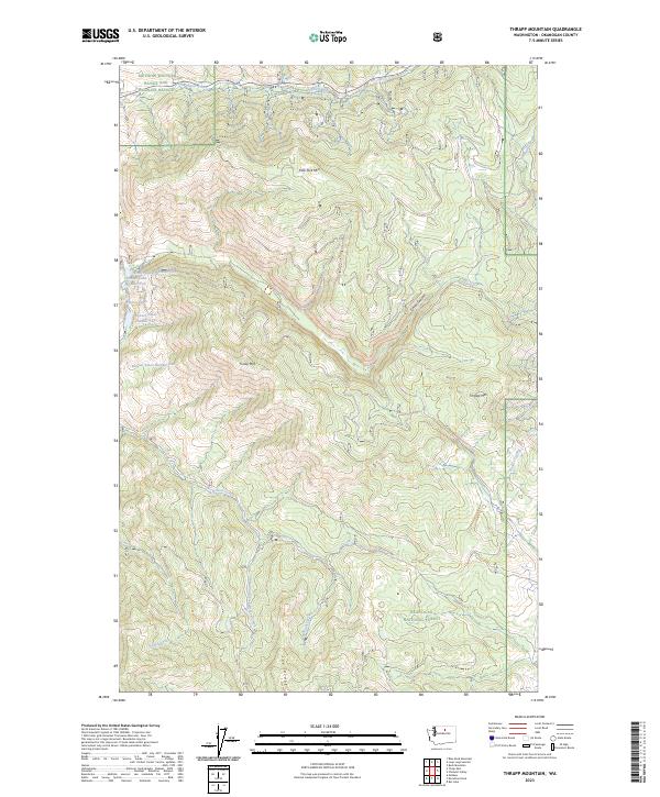 US Topo 7.5-minute map for Thrapp Mountain WA