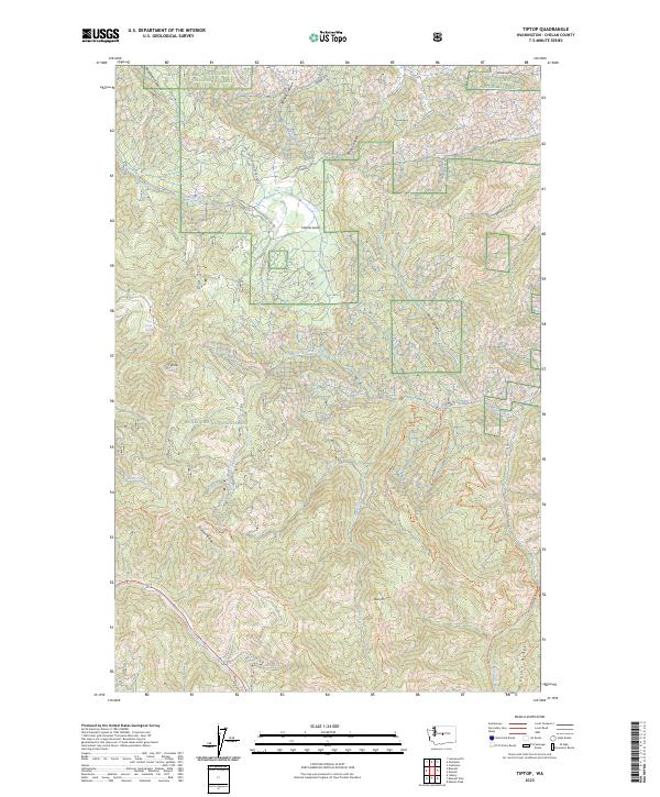 US Topo 7.5-minute map for Tiptop WA