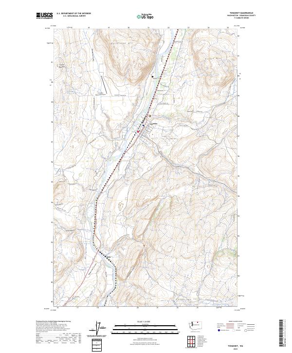 US Topo 7.5-minute map for Tonasket WA