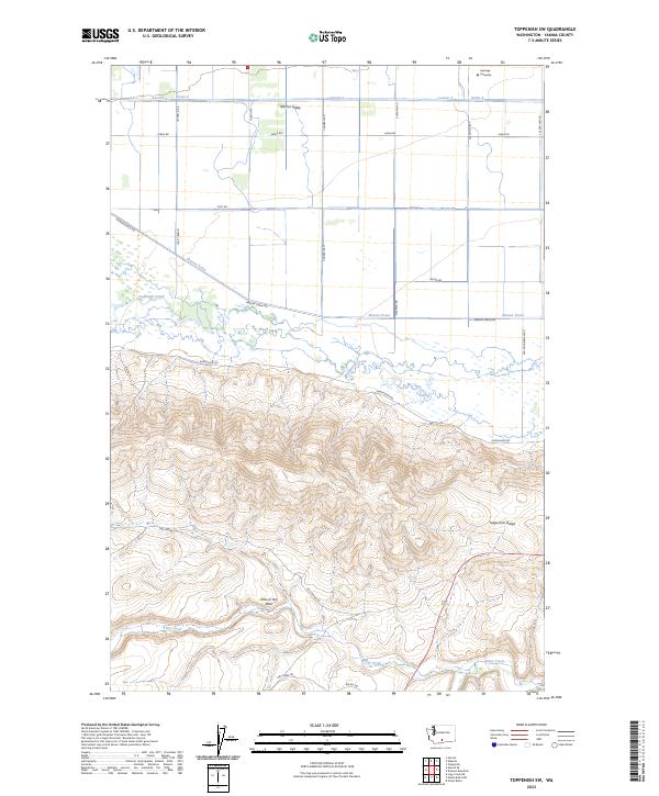 US Topo 7.5-minute map for Toppenish SW WA