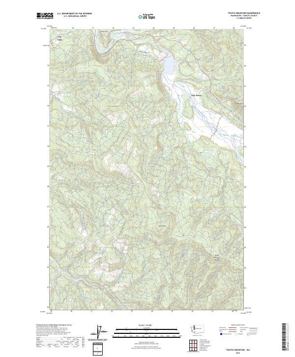 US Topo 7.5-minute map for Toutle Mountain WA