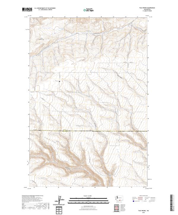 US Topo 7.5-minute map for Tule Prong WA