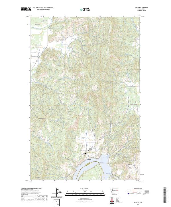 US Topo 7.5-minute map for Tumtum WA