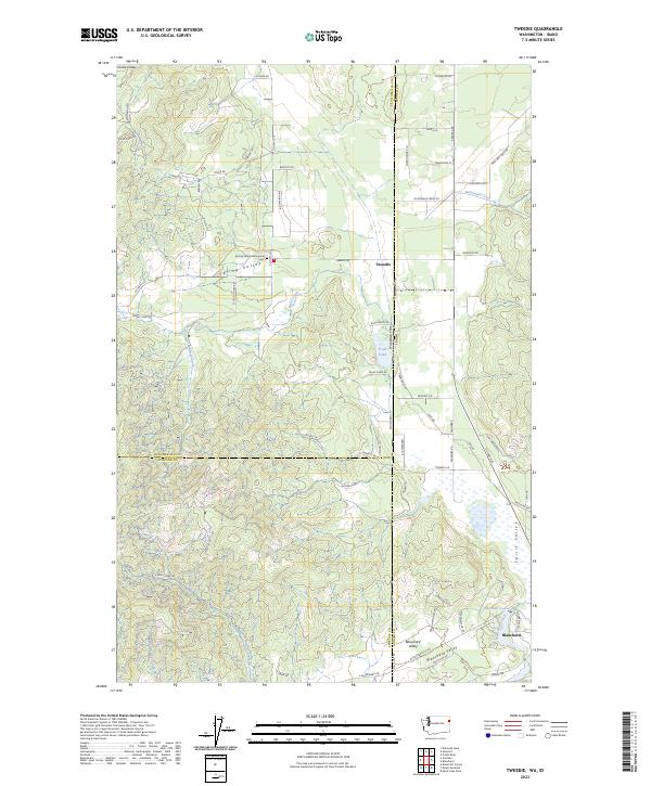 US Topo 7.5-minute map for Tweedie WAID