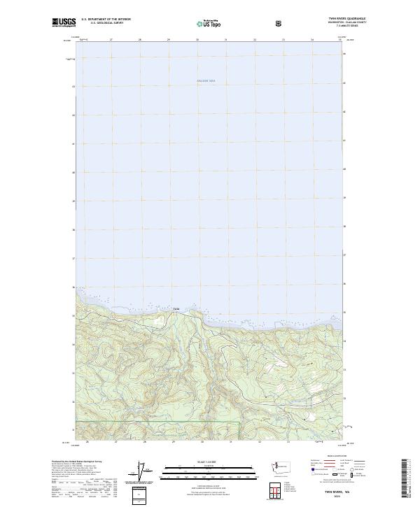 US Topo 7.5-minute map for Twin Rivers WA