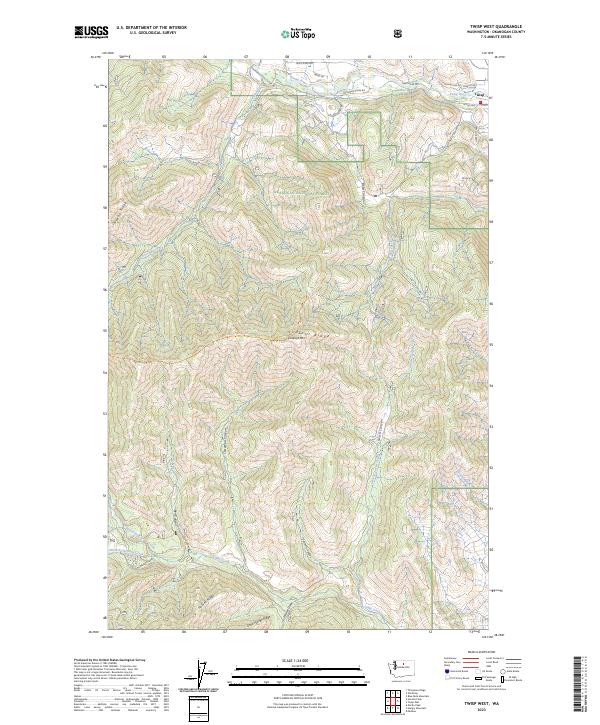 US Topo 7.5-minute map for Twisp West WA