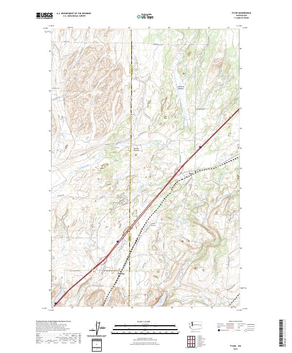 US Topo 7.5-minute map for Tyler WA