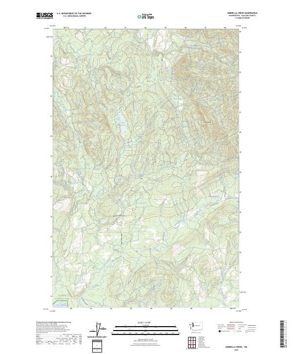 US Topo 7.5-minute map for Umbrella Creek WA