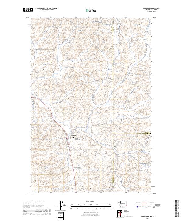 US Topo 7.5-minute map for Uniontown WAID