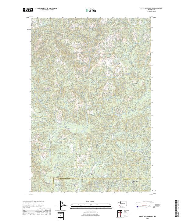 US Topo 7.5-minute map for Upper Naselle River WA