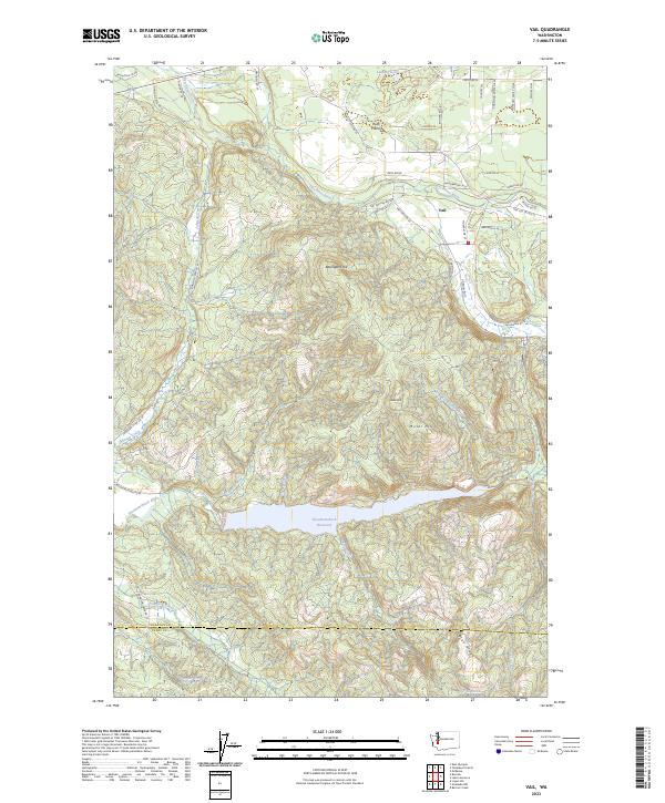 US Topo 7.5-minute map for Vail WA