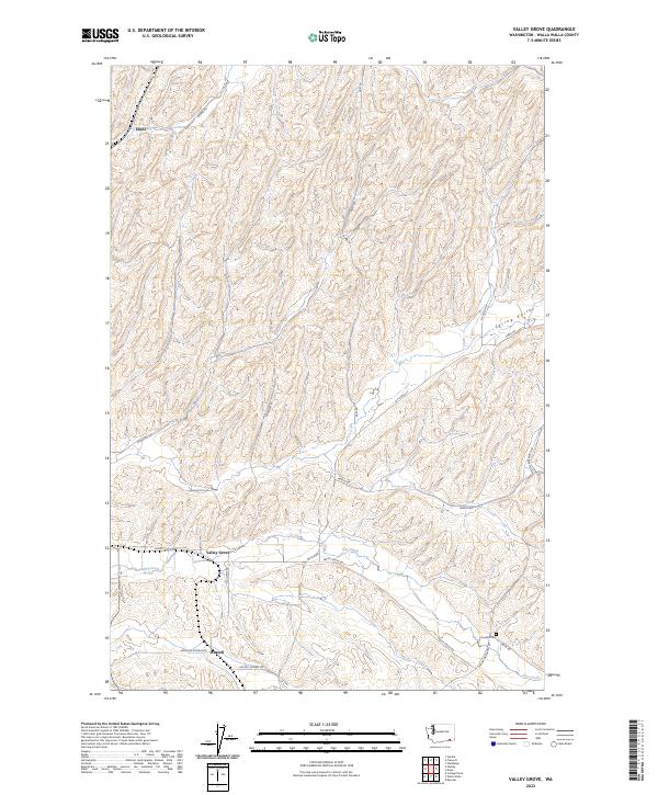 US Topo 7.5-minute map for Valley Grove WA