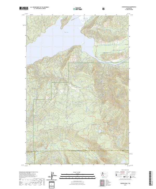 US Topo 7.5-minute map for Vanson Peak WA