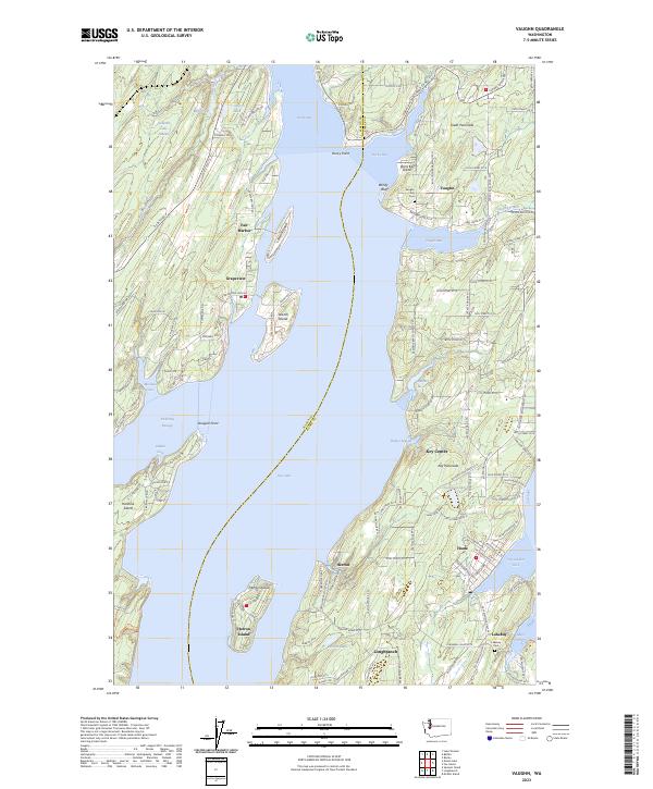 US Topo 7.5-minute map for Vaughn WA