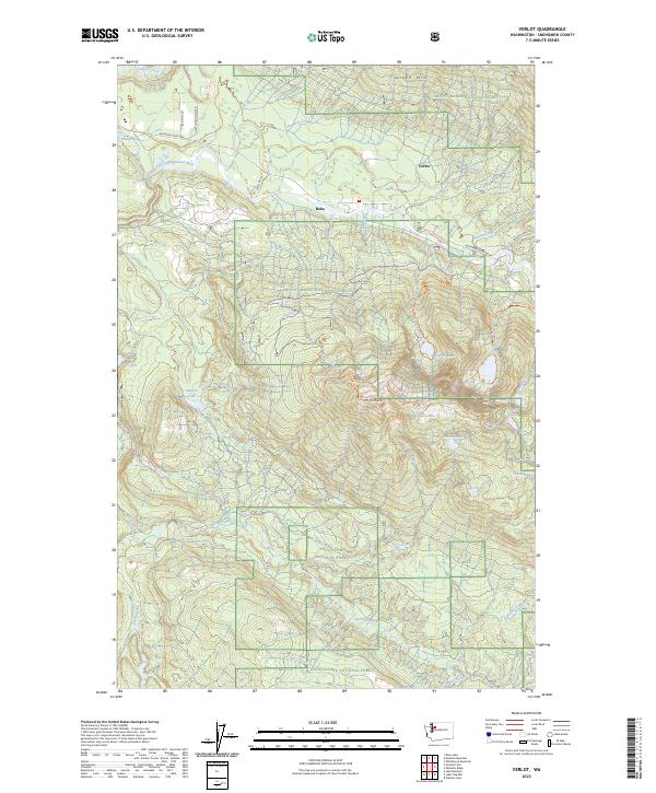 US Topo 7.5-minute map for Verlot WA