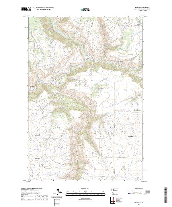 US Topo 7.5-minute map for Wahkiacus WA