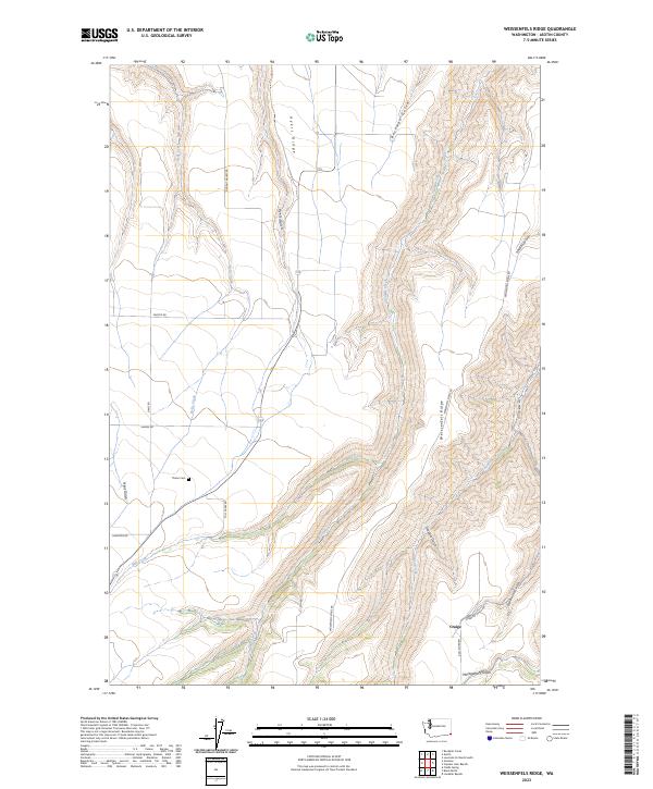 US Topo 7.5-minute map for Weissenfels Ridge WA