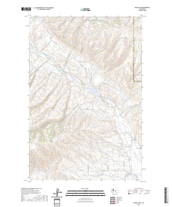 US Topo 7.5-minute map for Wenas Lake WA