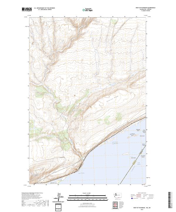 US Topo 7.5-minute map for West of Paterson WAOR