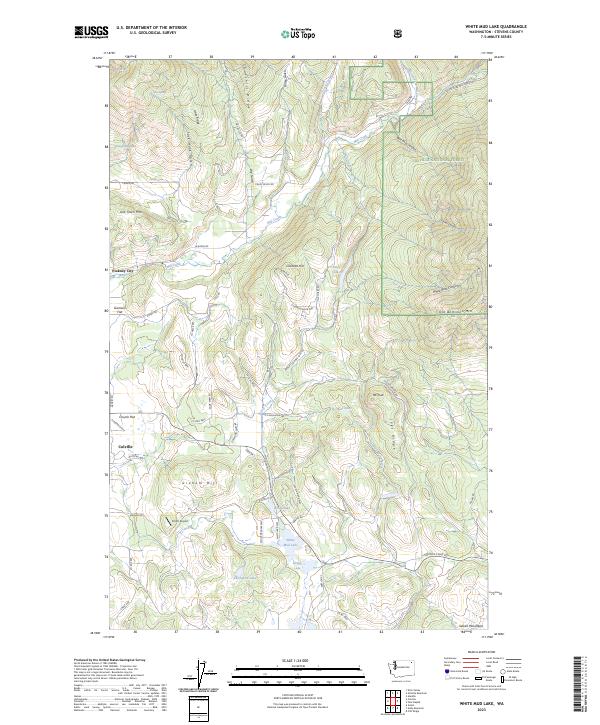 US Topo 7.5-minute map for White Mud Lake WA