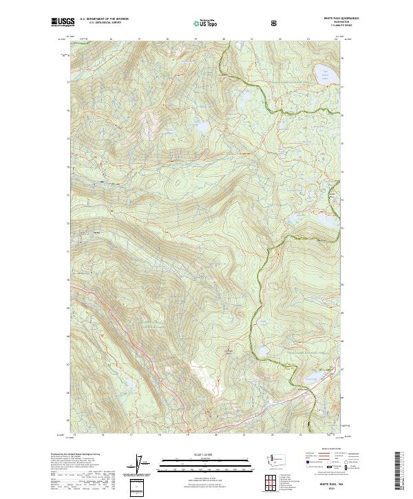 US Topo 7.5-minute map for White Pass WA