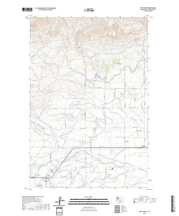 US Topo 7.5-minute map for White Swan WA