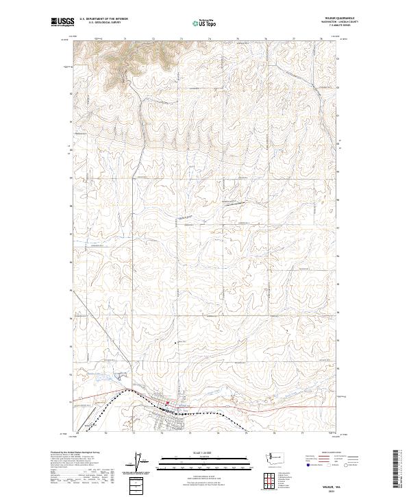 US Topo 7.5-minute map for Wilbur WA