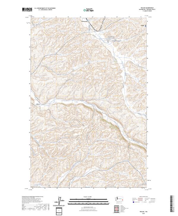 US Topo 7.5-minute map for Wilcox WA