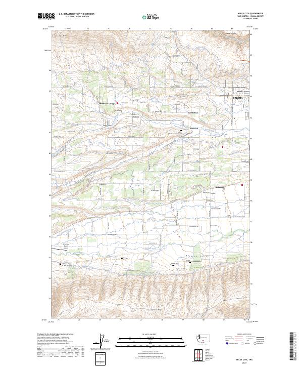 US Topo 7.5-minute map for Wiley City WA