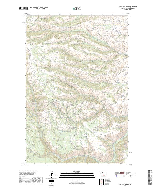 US Topo 7.5-minute map for Willy Dick Canyon WA