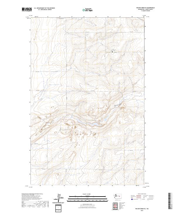 US Topo 7.5-minute map for Wilson Creek SE WA