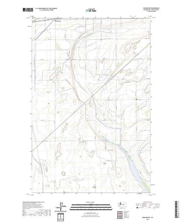 US Topo 7.5-minute map for Winchester WA