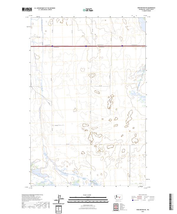 US Topo 7.5-minute map for Winchester SW WA