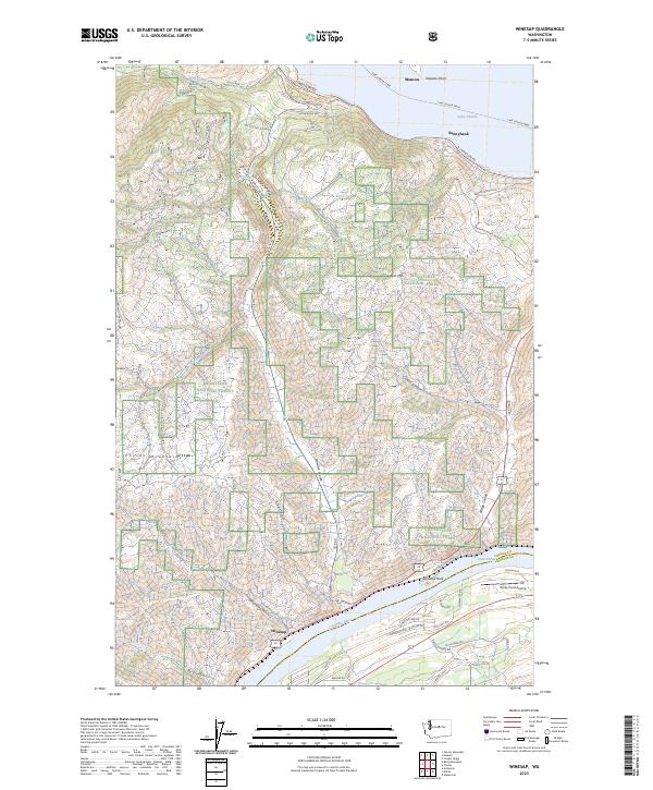 US Topo 7.5-minute map for Winesap WA