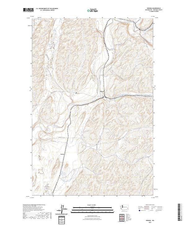 US Topo 7.5-minute map for Winona WA