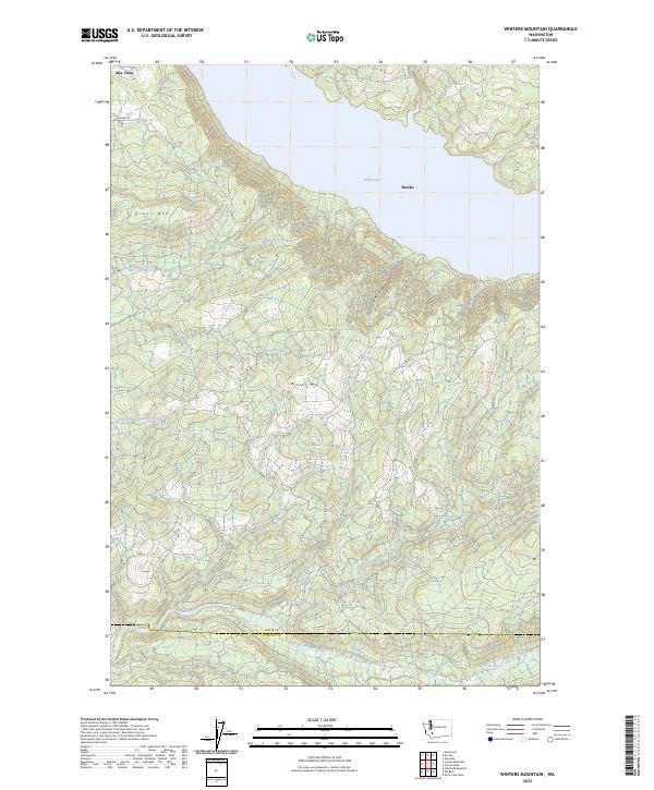 US Topo 7.5-minute map for Winters Mountain WA