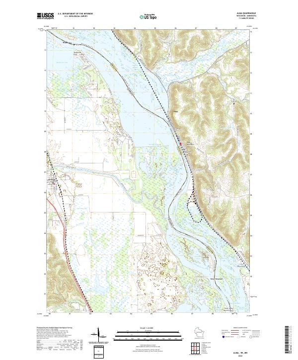 US Topo 7.5-minute map for Alma WIMN