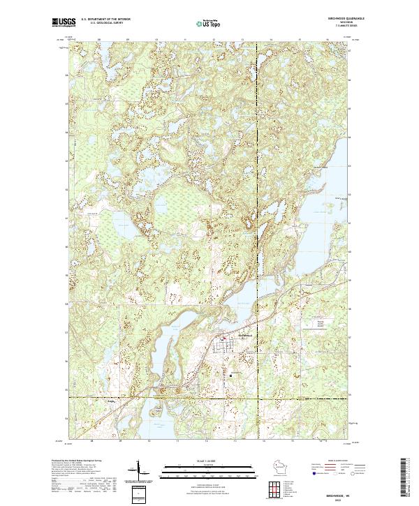 US Topo 7.5-minute map for Birchwood WI