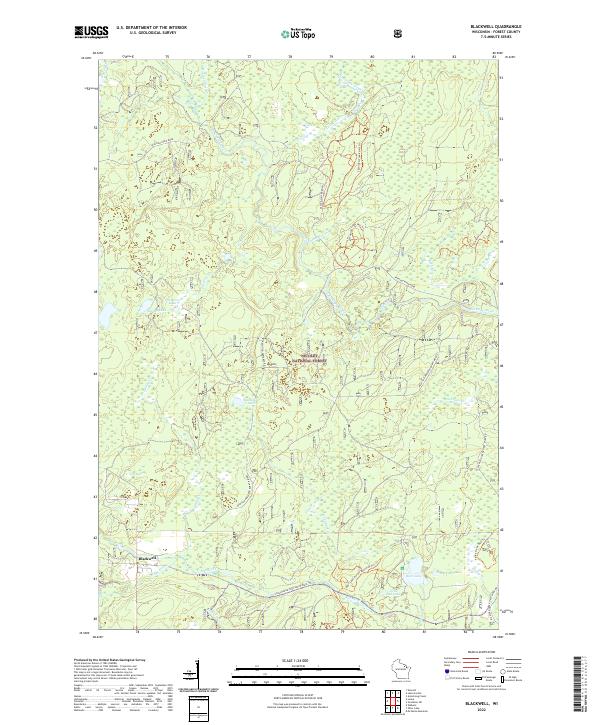 US Topo 7.5-minute map for Blackwell WI