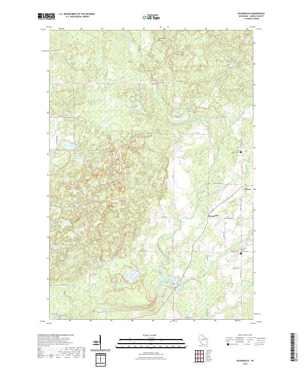 US Topo 7.5-minute map for Bloomville WI