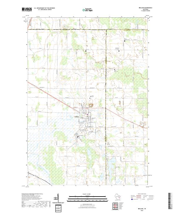 US Topo 7.5-minute map for Brillion WI