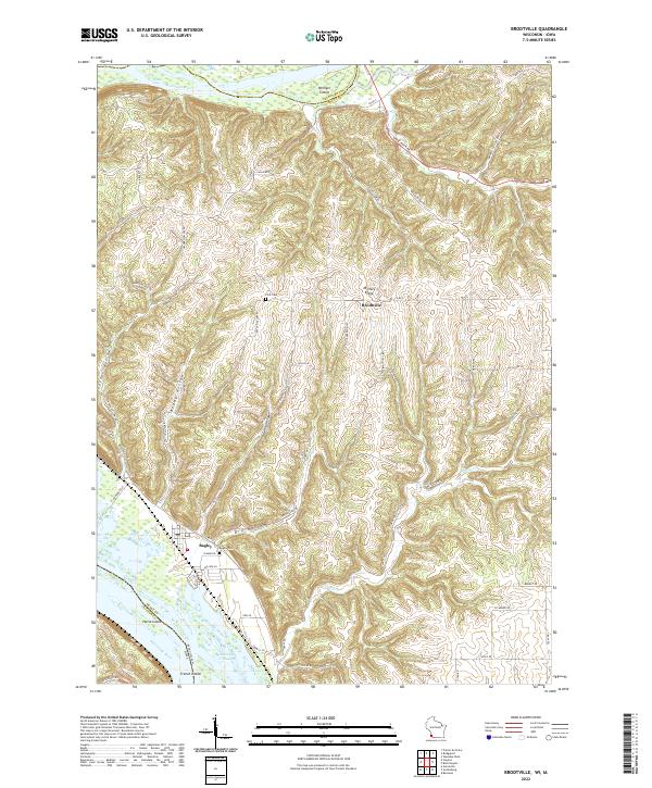 US Topo 7.5-minute map for Brodtville WIIA