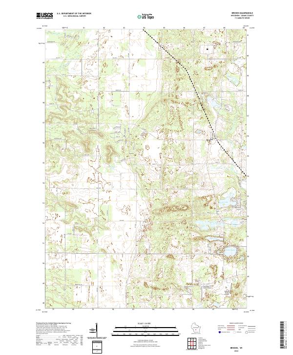 US Topo 7.5-minute map for Brooks WI