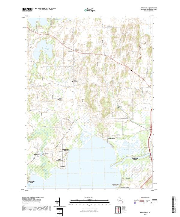 US Topo 7.5-minute map for Busseyville WI