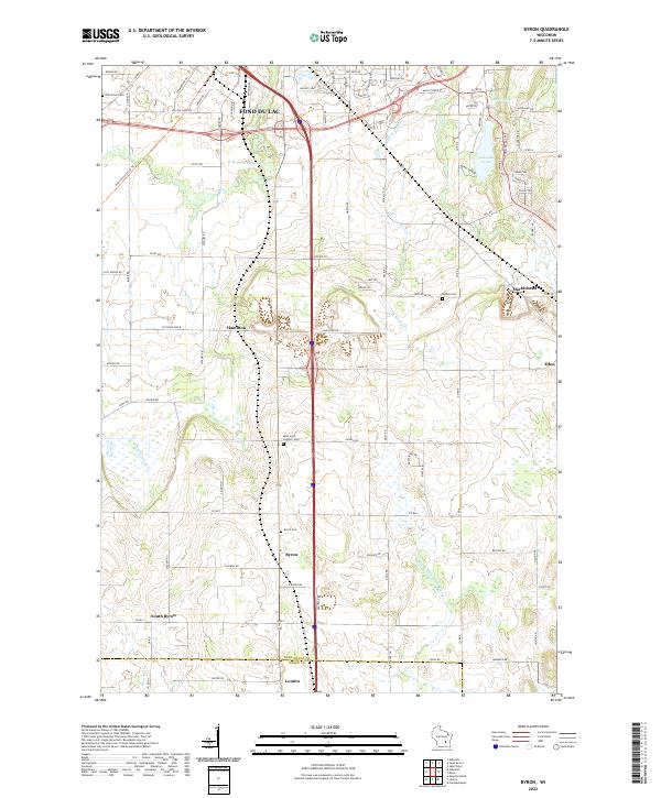 US Topo 7.5-minute map for Byron WI