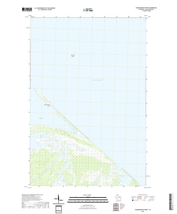 US Topo 7.5-minute map for Chequamegon Point WI