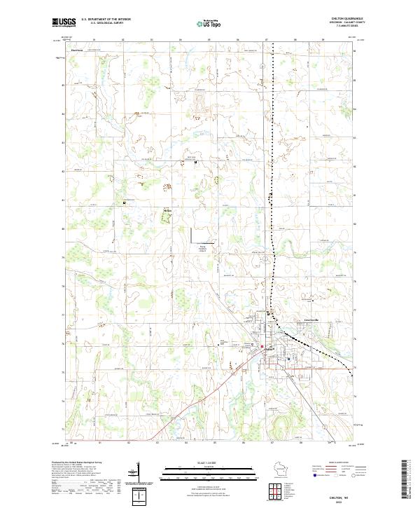 US Topo 7.5-minute map for Chilton WI