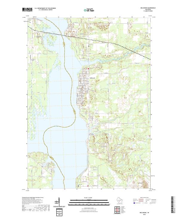 US Topo 7.5-minute map for Dellwood WI