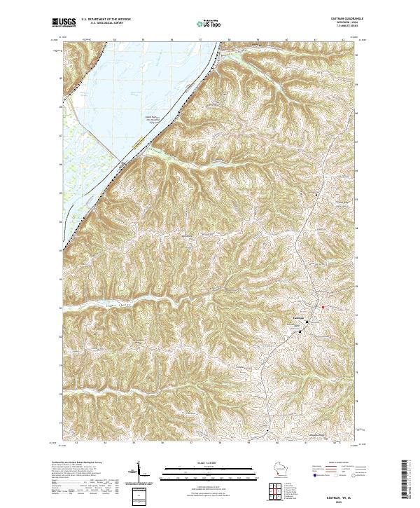 US Topo 7.5-minute map for Eastman WIIA