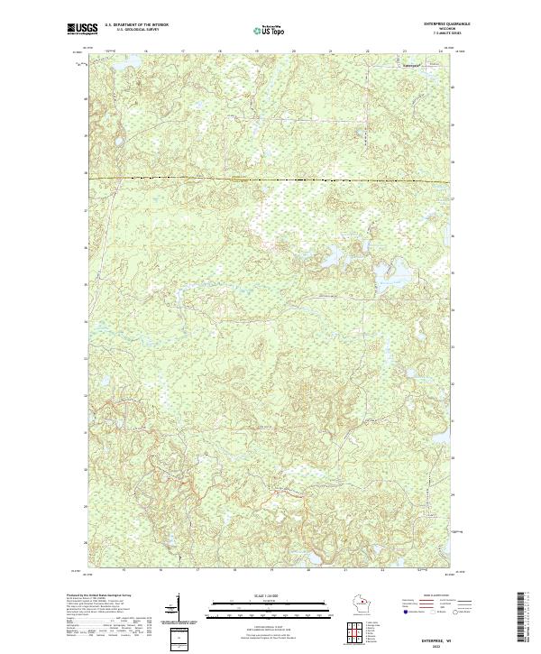 US Topo 7.5-minute map for Enterprise WI